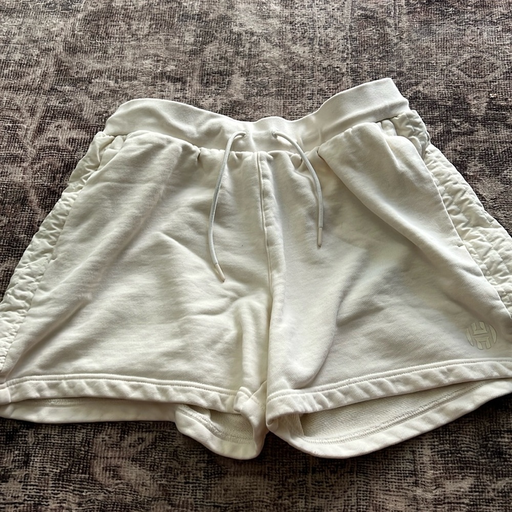 NWOT Men’s Adidas Harden Quilted Shorts (Cream White)